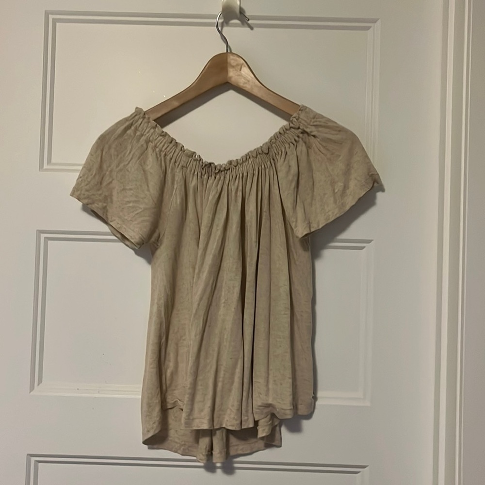 Cozy off the shoulder shirt